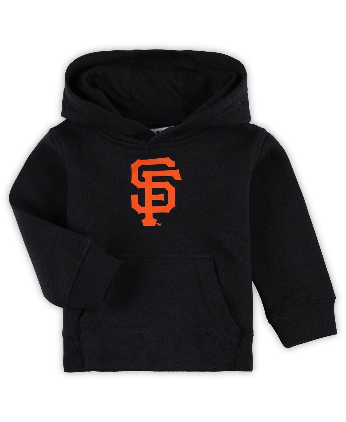 Outerstuff Babies' Toddler Boys And Girls Black San Francisco Giants Team Primary Logo Fleece Pullover Hoodie