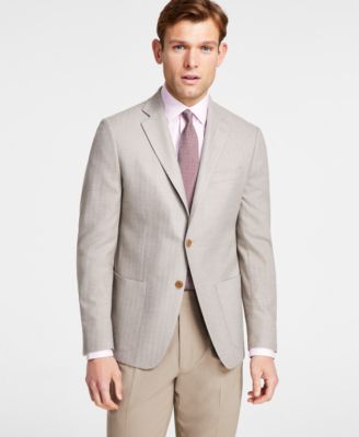 Michael Kors - Men's Classic Fit Herringbone Sport Coat