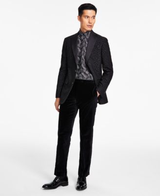 Tallia Men's Slim-Fit Dotted Sport Coat - Macy's