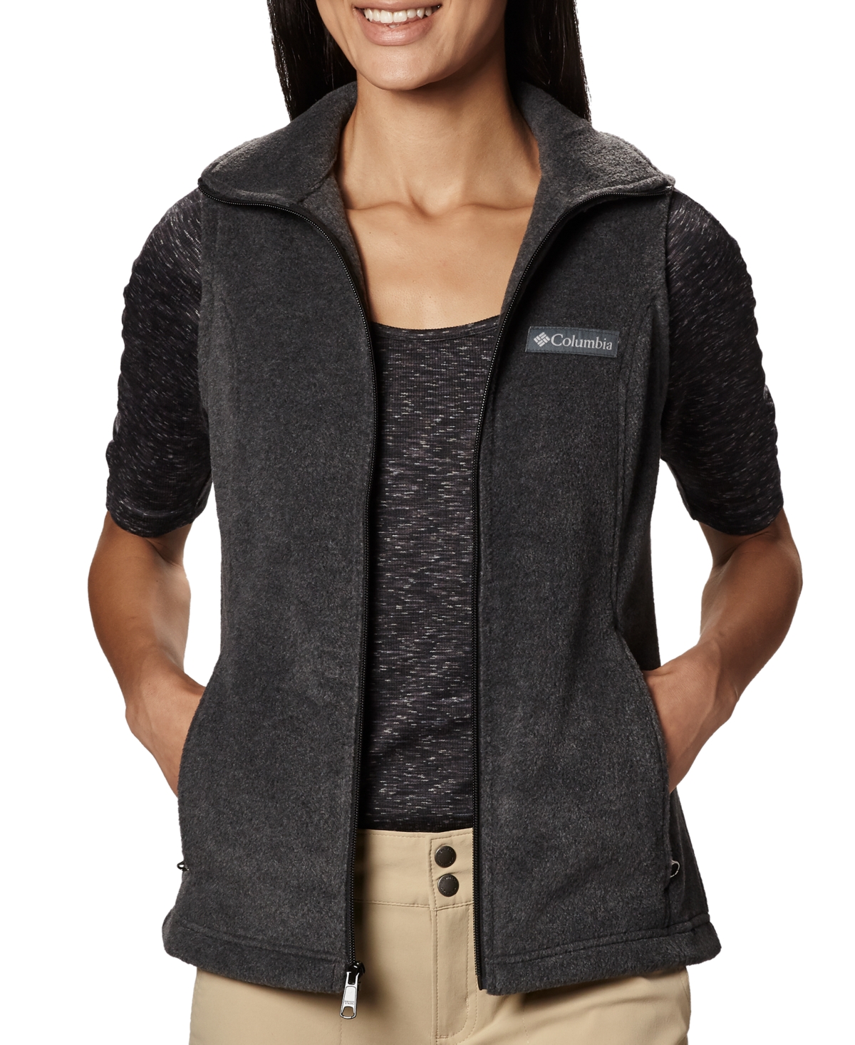 Columbia Women's Benton Springs Fleece Vest In Gray