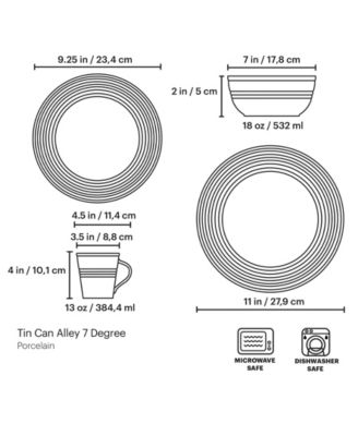 Tin Can Alley 7 Degree 4 Piece Place Setting