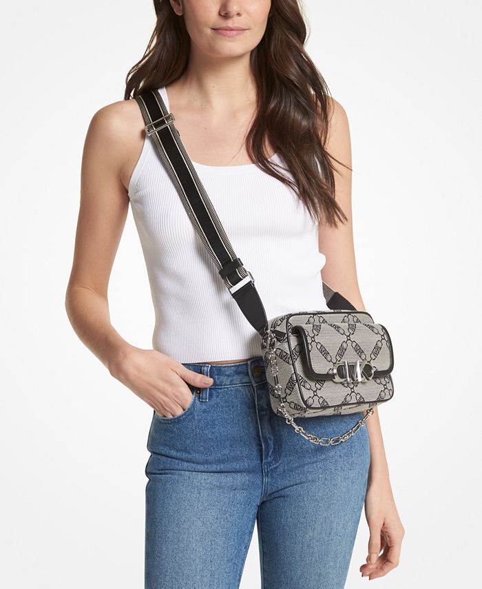 Michael Kors Parker Medium Chain Swag Camera Crossbody Bag
