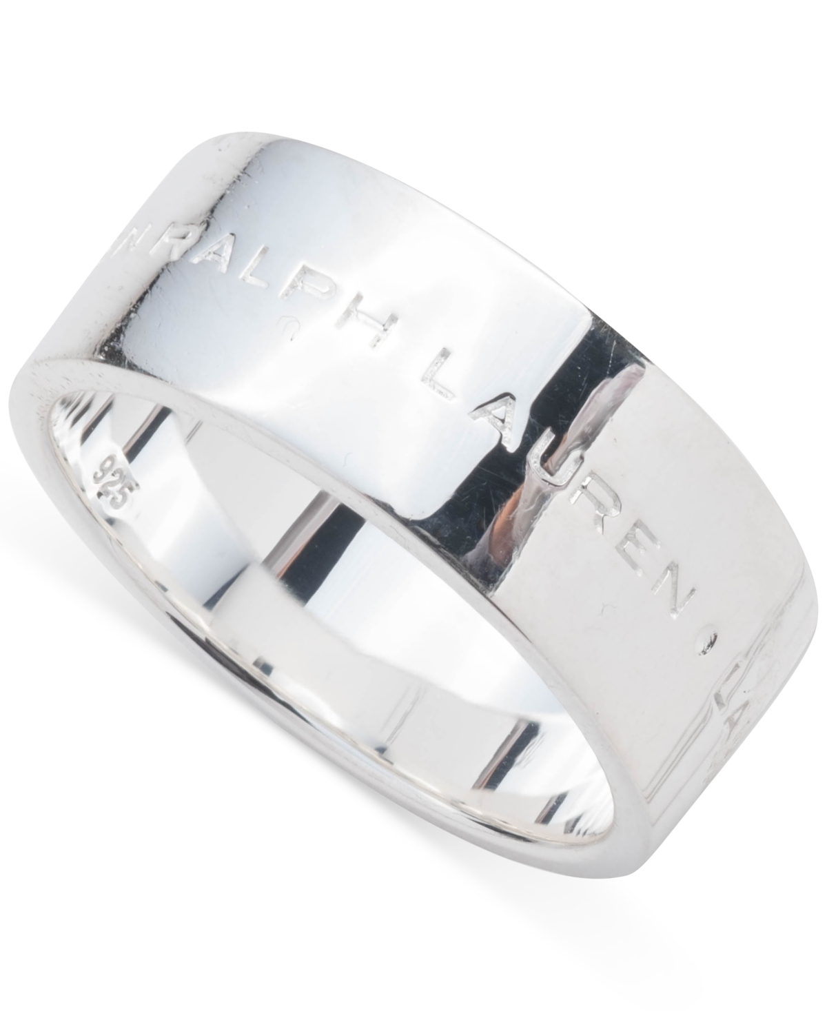 Lauren Ralph Lauren Polished Logo Ring in Sterling Silver - Sterling Silver