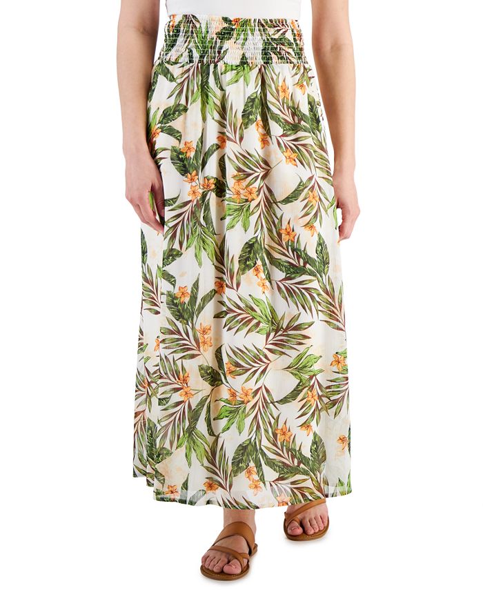 Tinsel Petite Floral-Print Maxi Skirt - Macy's