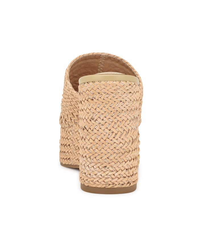 Nine West Women's Everie Round Toe Woven Wedge Sandals - Macy's