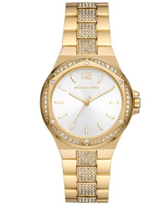 Michael Kors Women s Lennox Quartz Three Hand Gold Tone Stainless