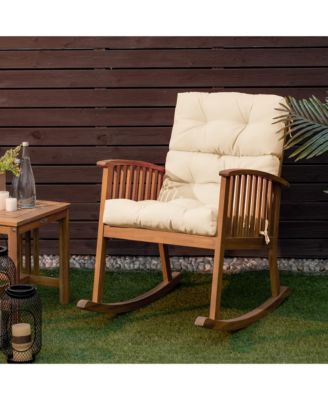 Indoor Outdoor Back Chair Cushion Tufted Pillow Patio Seating Pad  22'' (L) x 20'' (W) x 25.5'' (H).