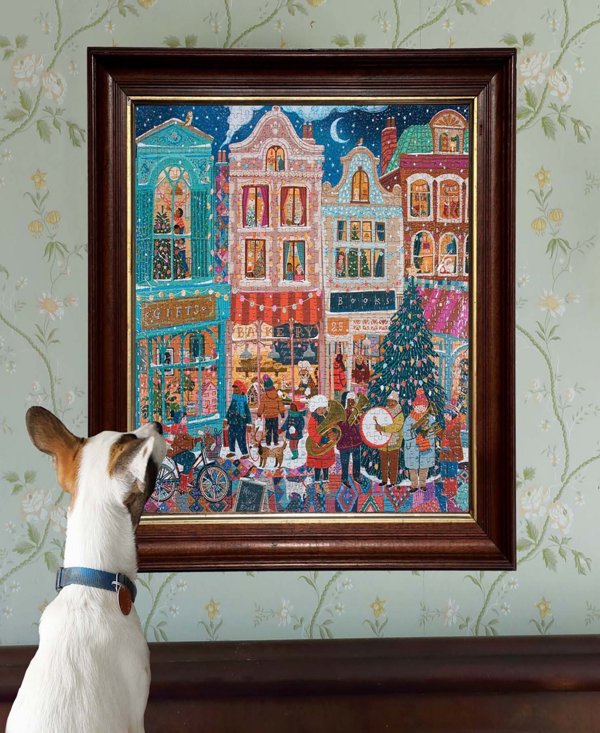 Eeboo Piece And Love a Happy Holiday 1000 Piece Square Adult Jigsaw Puzzle Set, Ages 14 and up
