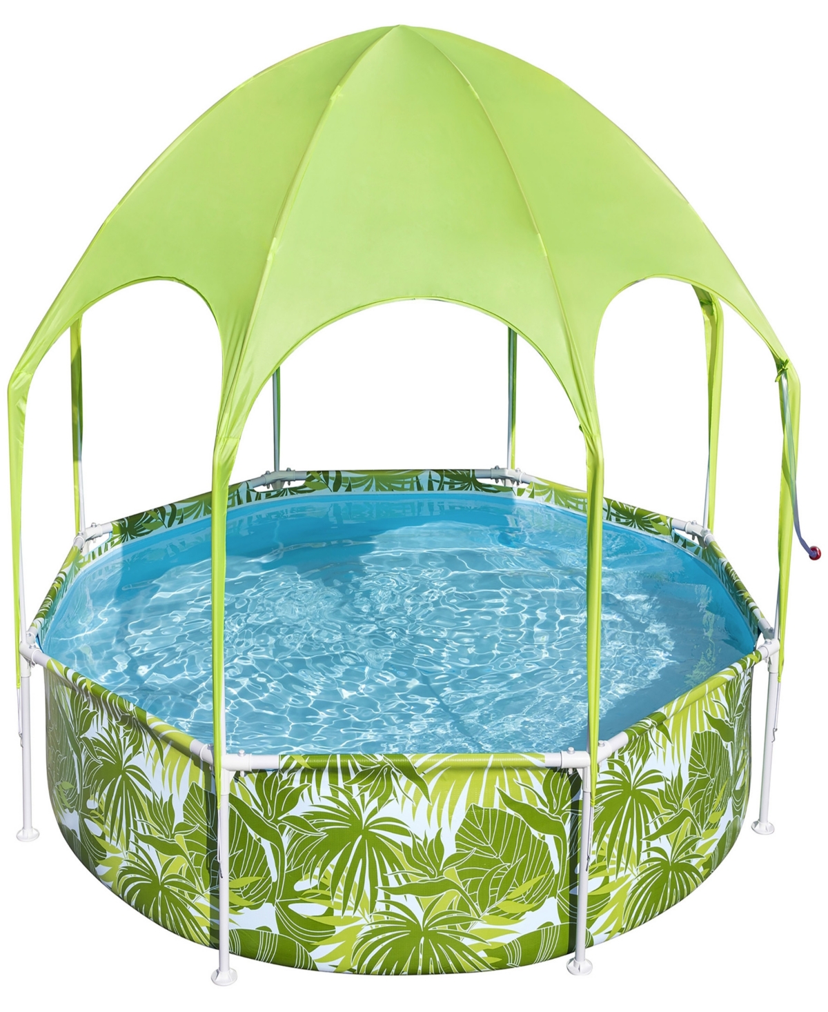 H2ogo Snow Splash-in-shade Play Pool 8' X 20" 446 , Uv Safe Shade Cover With Water Mister, Kids Pool In Multi