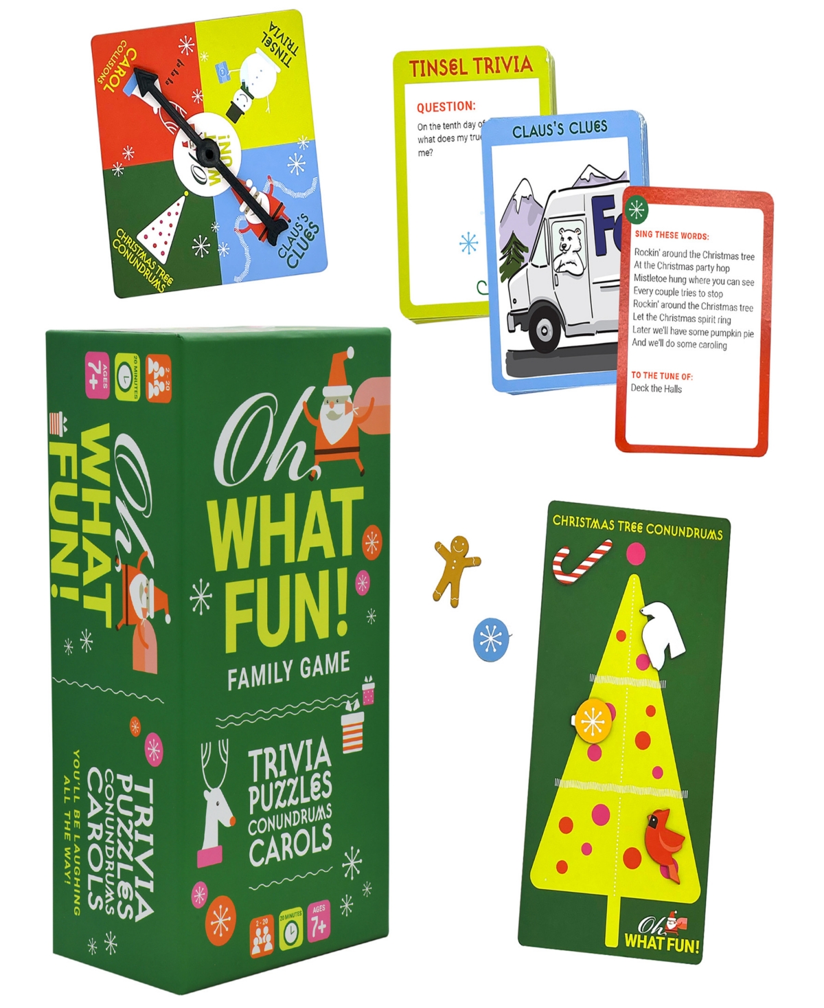 Shop Project Genius Oh What Fun Holiday, Family, Party, Trivia Game Solve Christmas Trivia And Puzzles In Multi