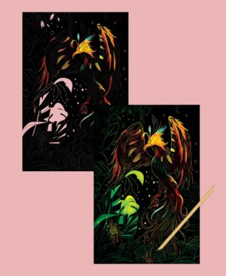 Kaleidoscope Ultimate Etch Art Kit Mythical Creatures Fantasy Etch Art Panels With Unicorns And Dragons Mess-Free Arts And Craft Kits For Adults