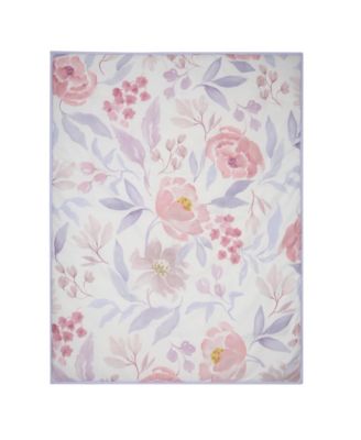 Lavender Floral 3-Piece Baby Crib Bedding Set - Pink/Purple