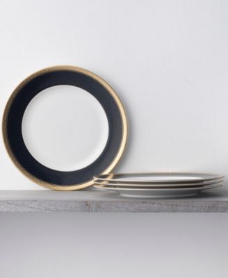 Odessa Cobalt Gold Set of 4 Dinner Plates, 10.50"
