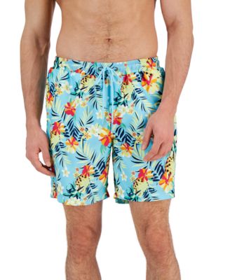 Club Room Men s Tropical 7 Swim Shorts Created for Macy s Macy s