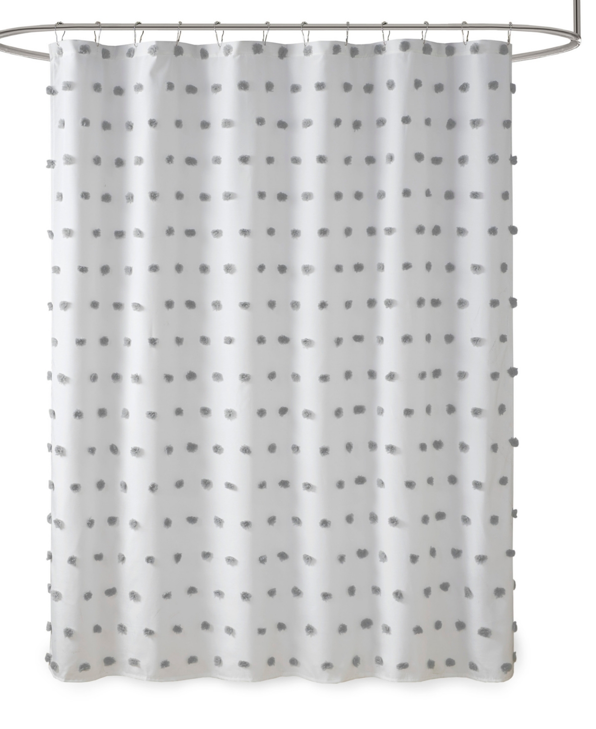 Madison Park Sophie Shower Curtain, 72" X 72" In Gray
