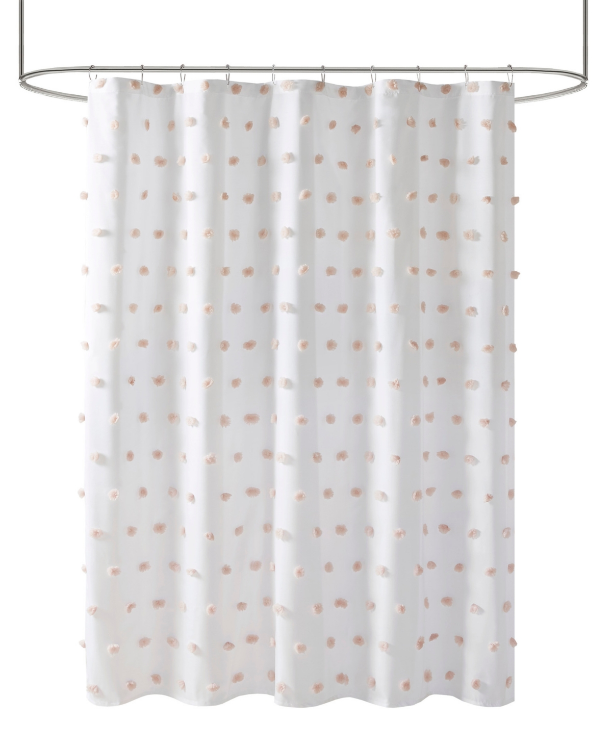 Madison Park Sophie Shower Curtain, 72" X 72" In Blush