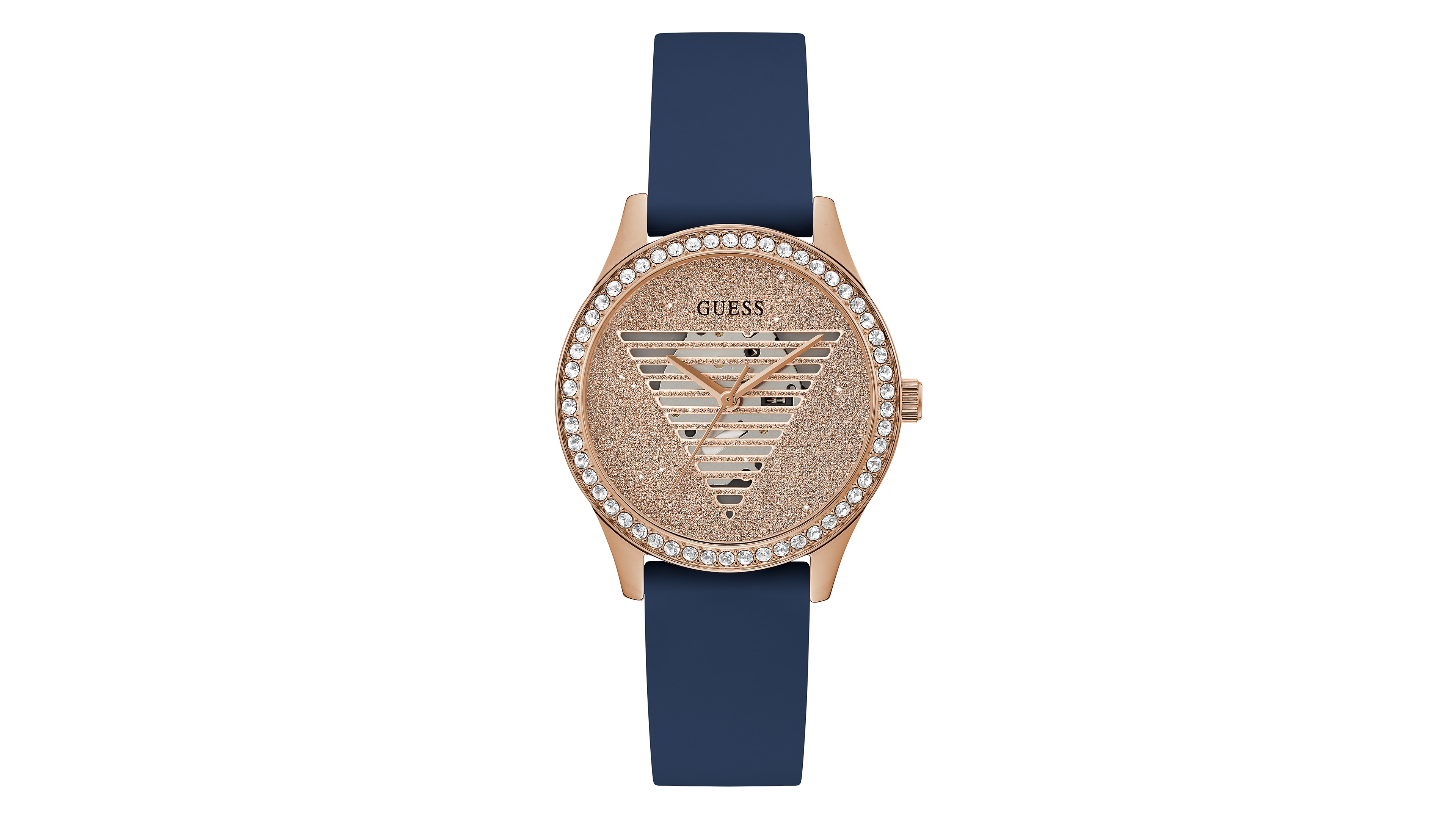 Guess Women's Analog Blue Silicone Watch 38mm