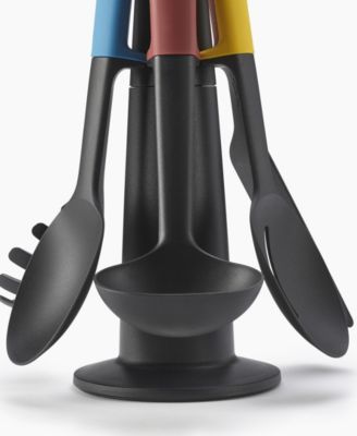 Elevate Carousel 6-Piece Utensil Set with Rotating Storage Stand