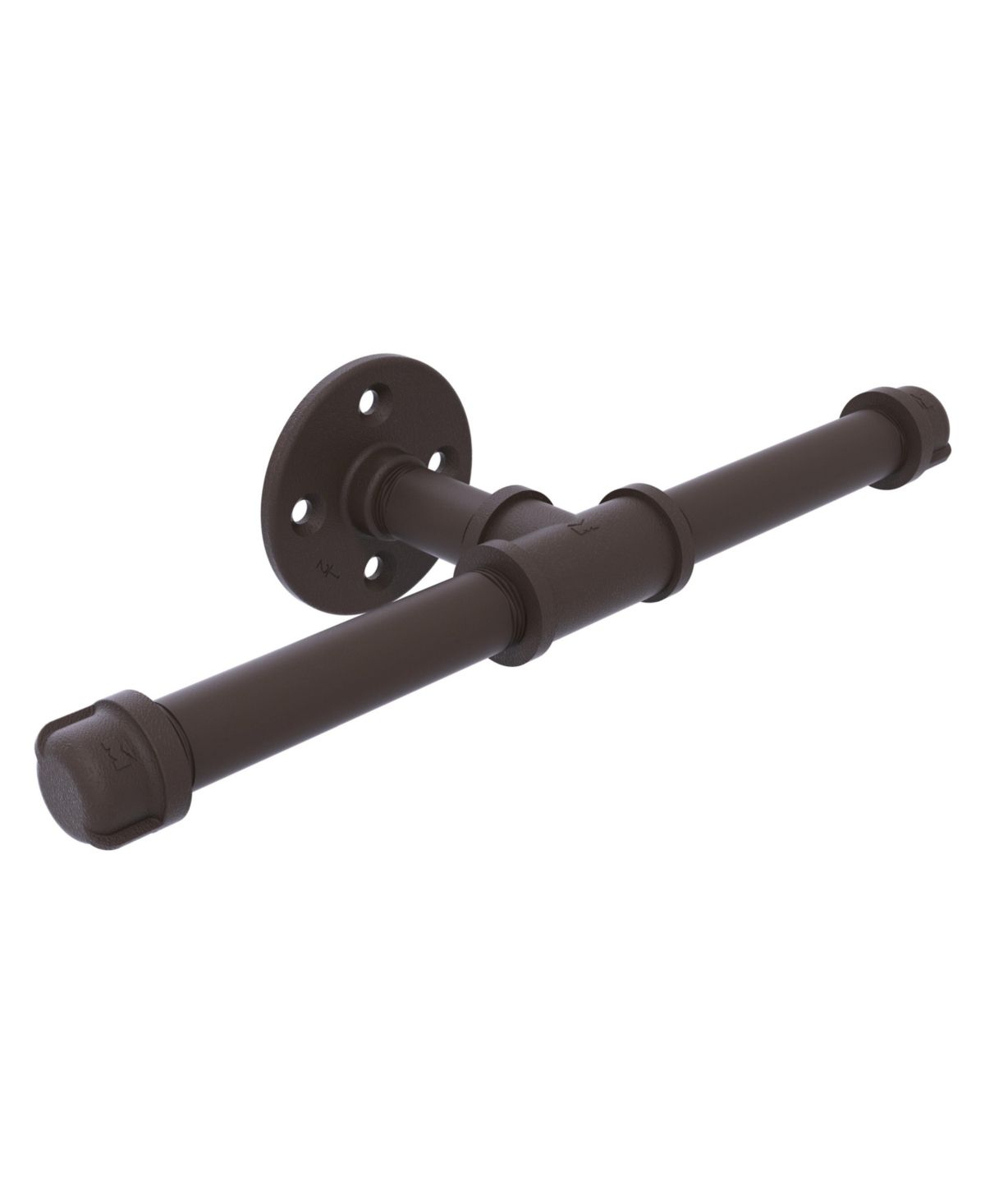 Allied Brass Pipeline Collection Double Roll Toilet Paper Holder In Oil Rubbed Bronze