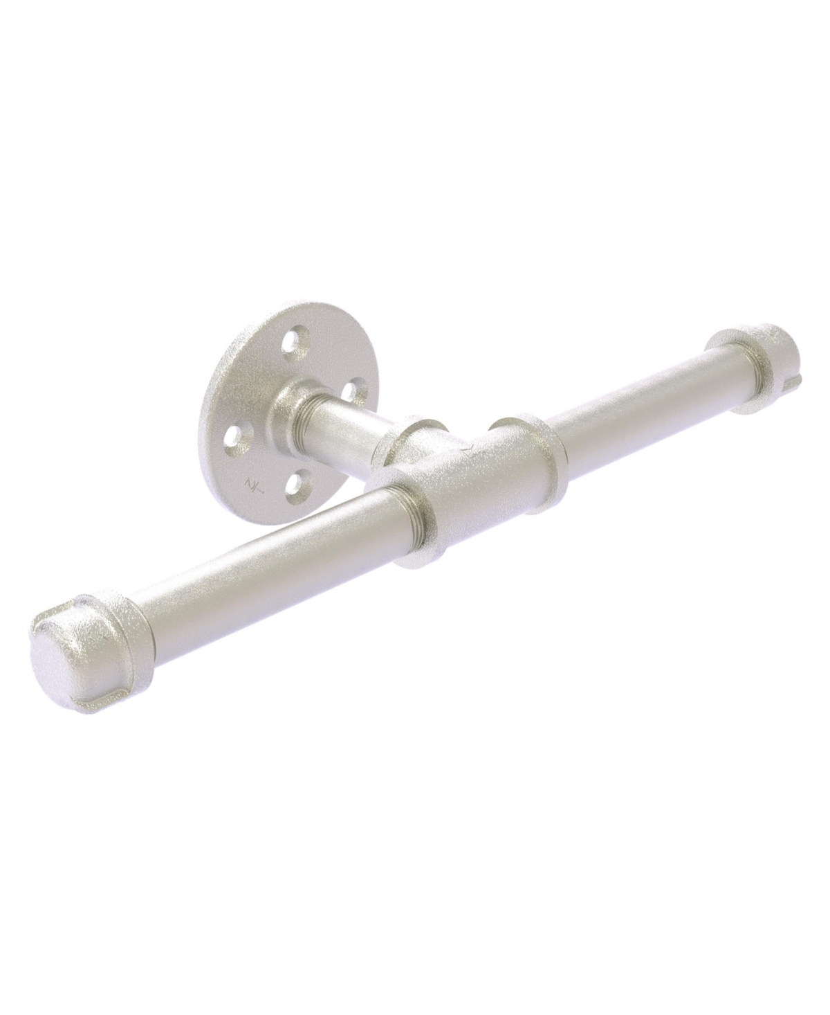 Allied Brass Pipeline Collection Double Roll Toilet Paper Holder In Satin Nickel