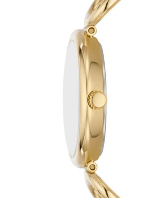 Women's Carlie Three-Hand Gold-Tone Stainless Steel Watch, 30mm