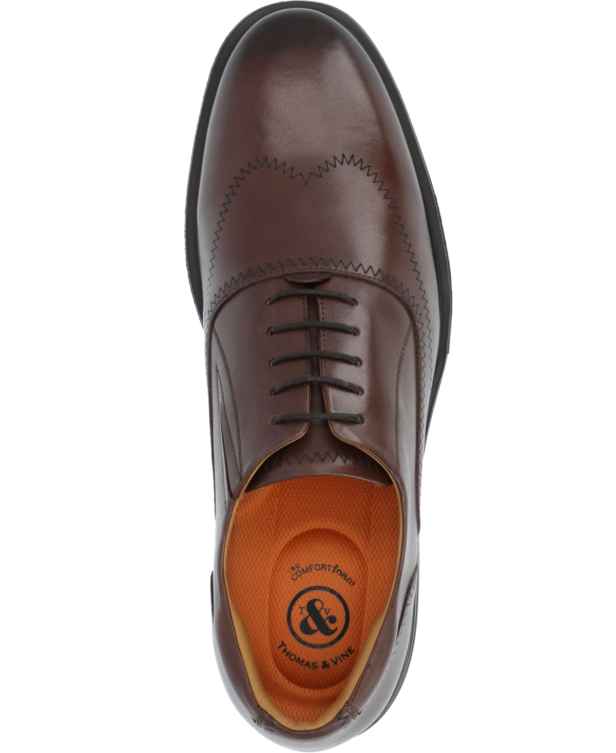 Thomas & Vine Men's Hughes Wide Width Wingtip Oxford Shoes