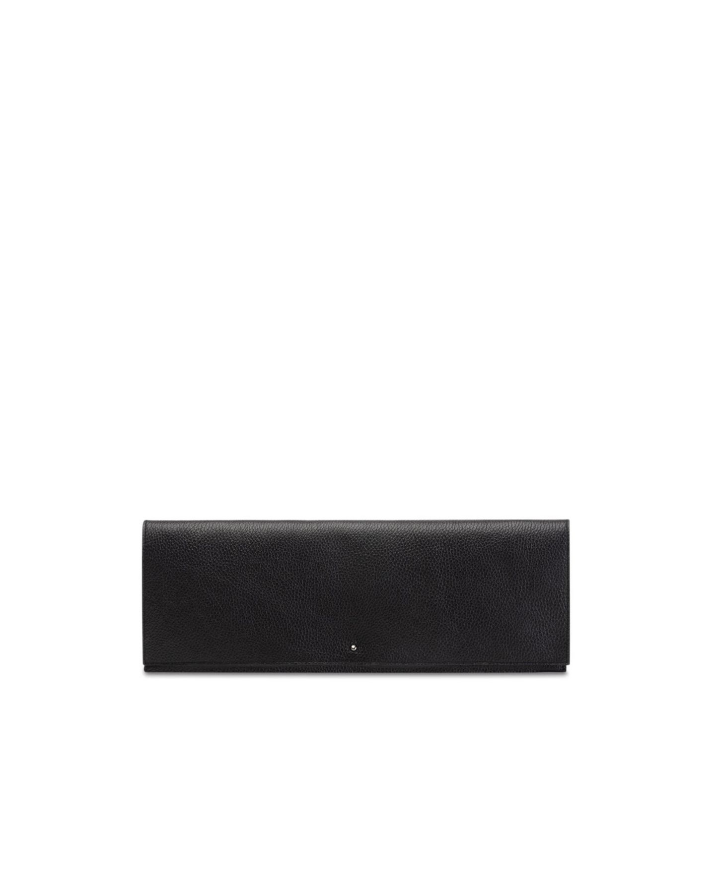 Женский клатч Marcella Belle Genuine Italian Leather Button-Close Evening Clutch, цвет: Чёрный — фото 1