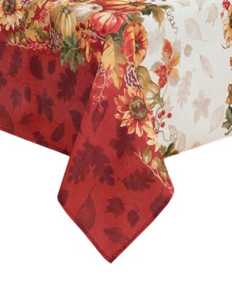 Swaying Leaves Double Border 60" x 102" Tablecloth