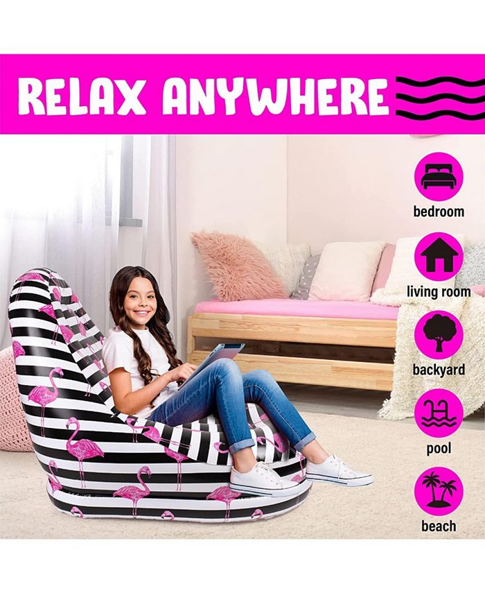 Hoovy Inflatable Deck Chair Blow Up Chair Blow Up Lounge Chair