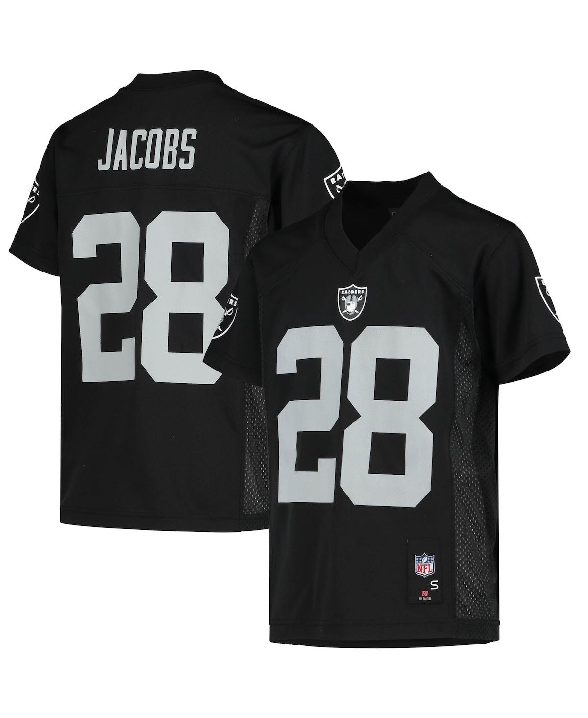 UPC 195011102468 product image for Big Boys Josh Jacobs Black Las Vegas Raiders Replica Player Jersey | upcitemdb.com