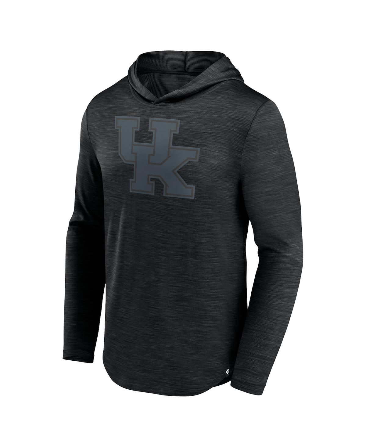 Fanatics Men's  Branded Heather Black North Carolina Tar Heels Transitional Hoodie T-shirt In Heather Black