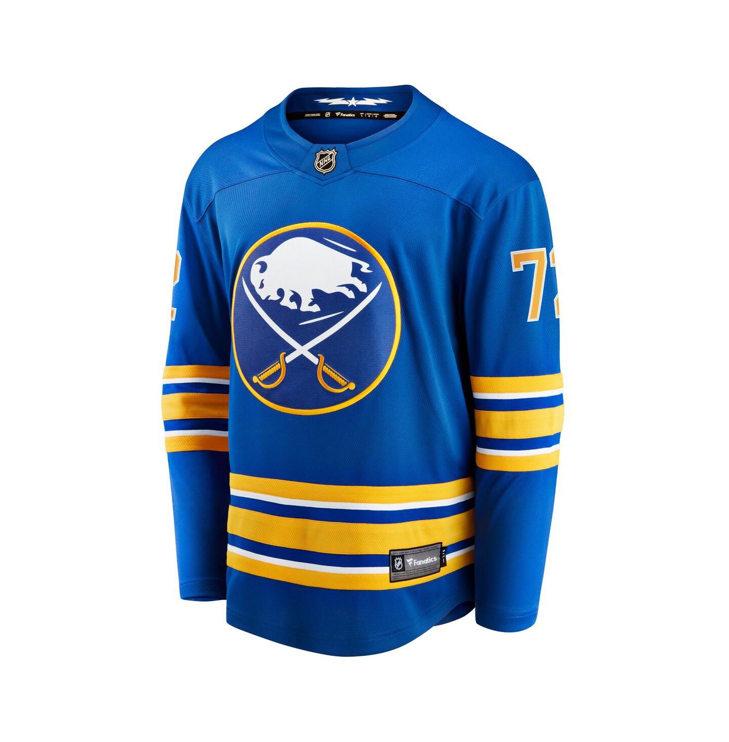 Мужской топ Fanatics Tage Thompson Royal Buffalo Sabres Home Breakaway Player Jersey — фото 3