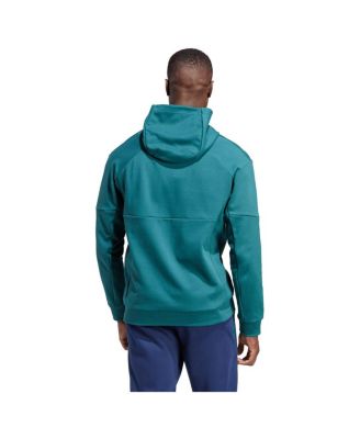 Men's Teal LA Galaxy 2023 Player Travel Pullover Hoodie