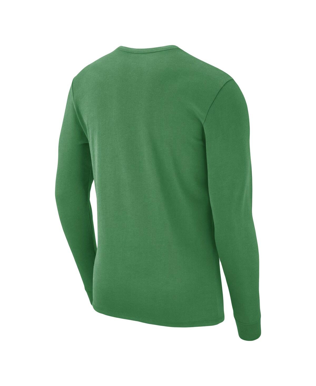 Shop Nike Men's  Green Oregon Ducks Repeat Logo 2-hit Long Sleeve T-shirt