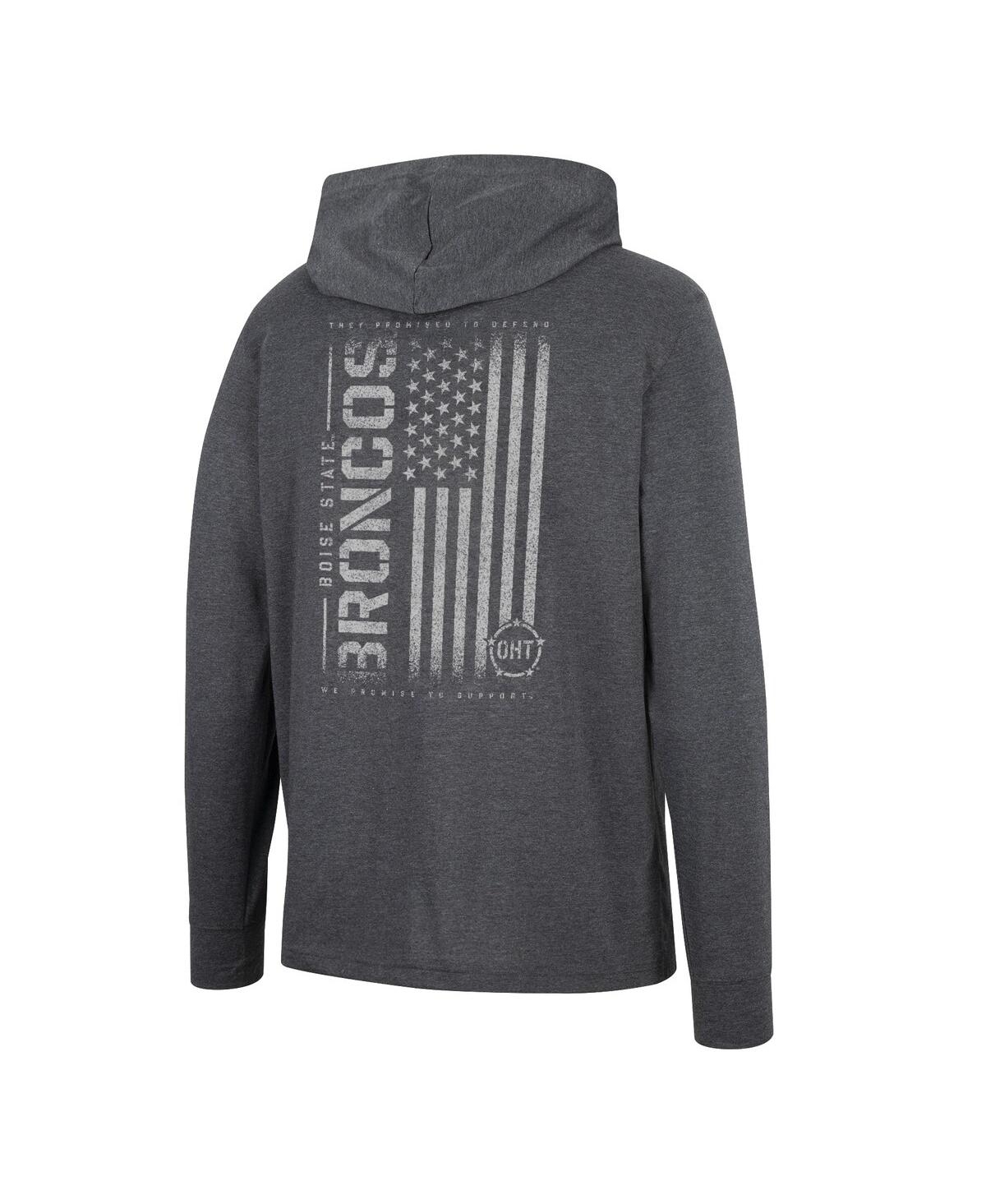 Colosseum Men's  Charcoal Boise State Broncos Team Oht Military-inspired Appreciation Hoodie Long Sle In Charcoal