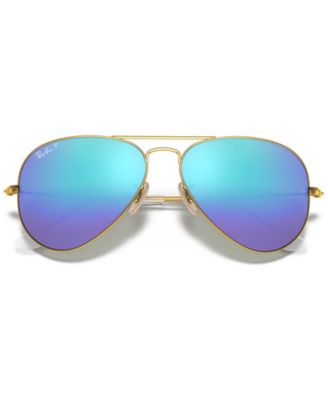 Unisex Polarized Aviator Mirror Sunglasses, RB3025