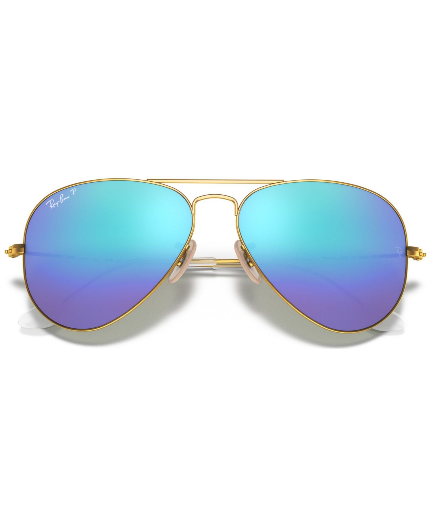 Unisex Polarized Aviator Mirror Sunglasses, RB3025