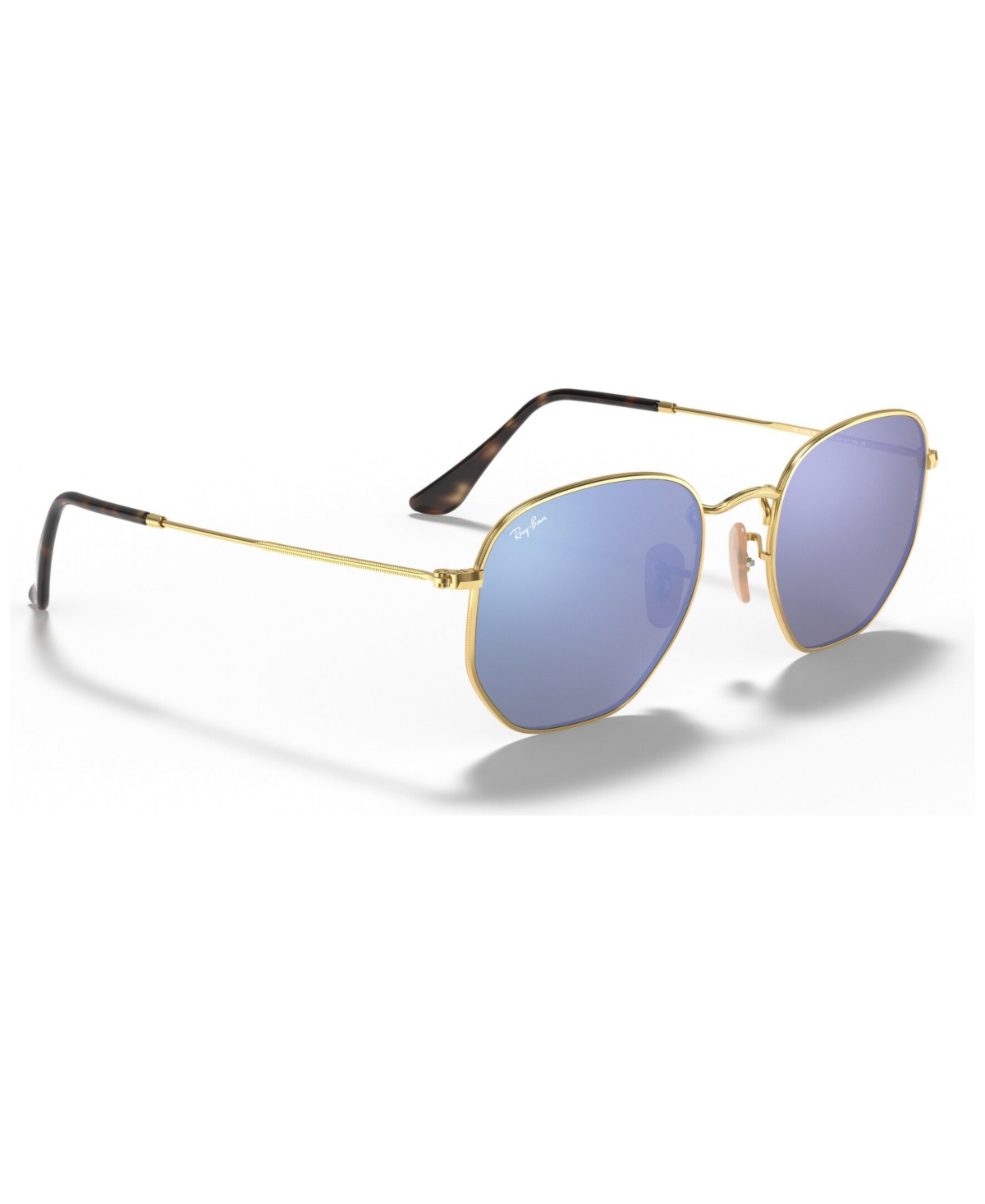 Ray-Ban Sunglasses, RB3548N Hexagonal Flat Lenses -BLUE MIRROR