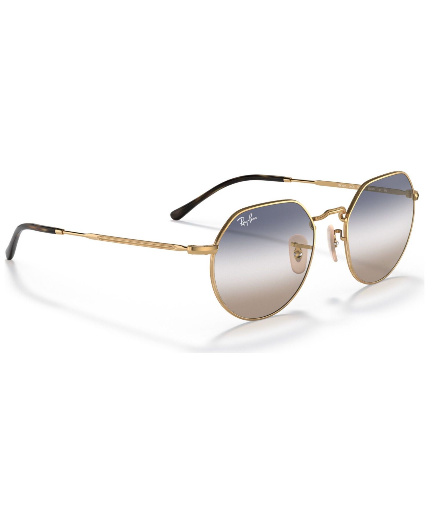 Unisex Geometric Metal Sunglasses, RB3565 JACK