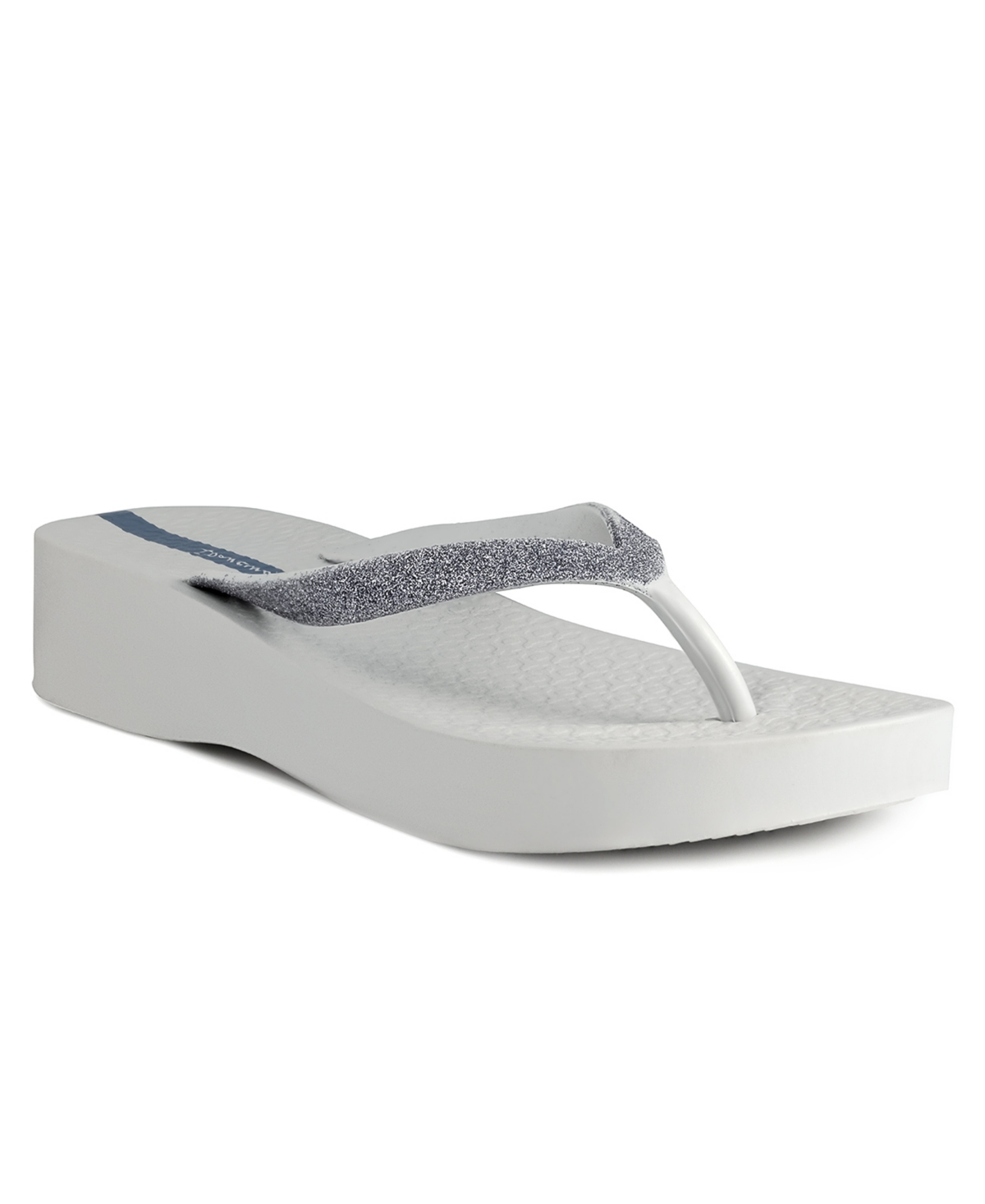 Women's Mesh Chic Comfort Wedge Sandals - Gray, Glitter Gray
