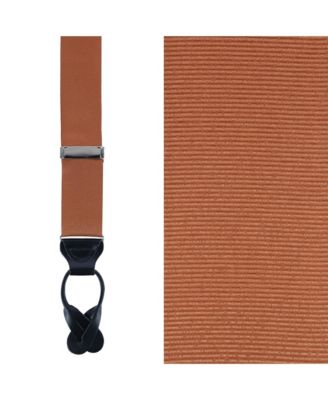 Men's Phoenix 38mm Grosgrain Non Stretch Ribbon Button End Suspenders