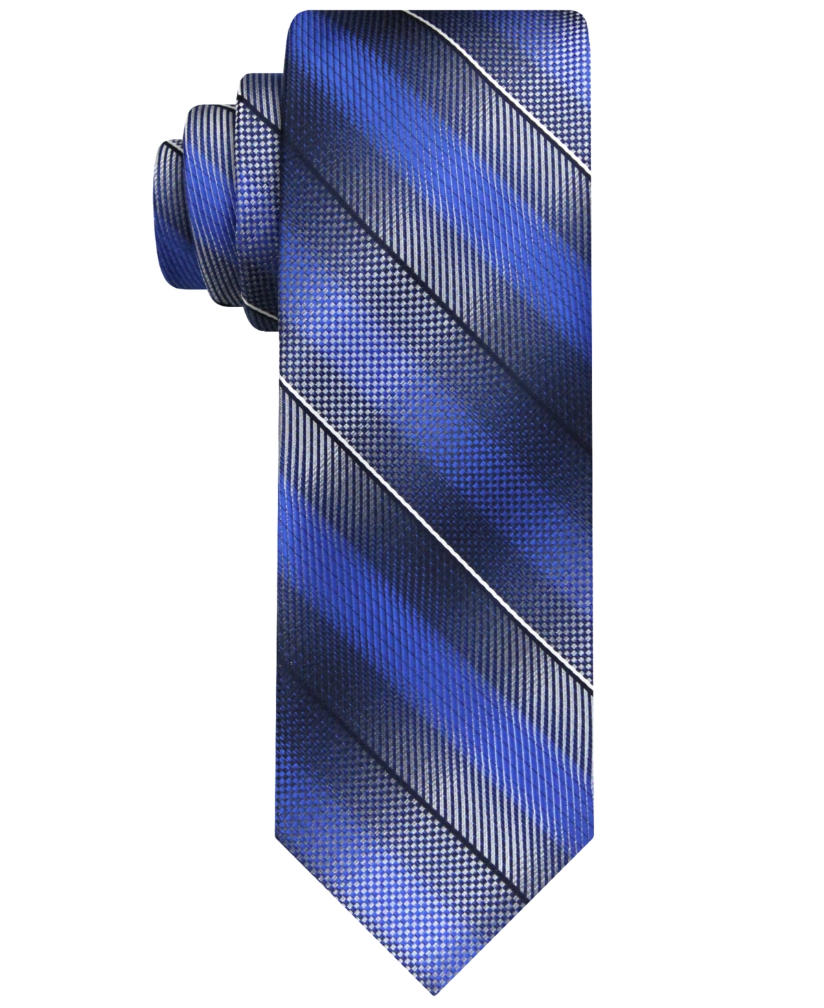 Van Heusen Men's Shaded Stripe Tie In Navy