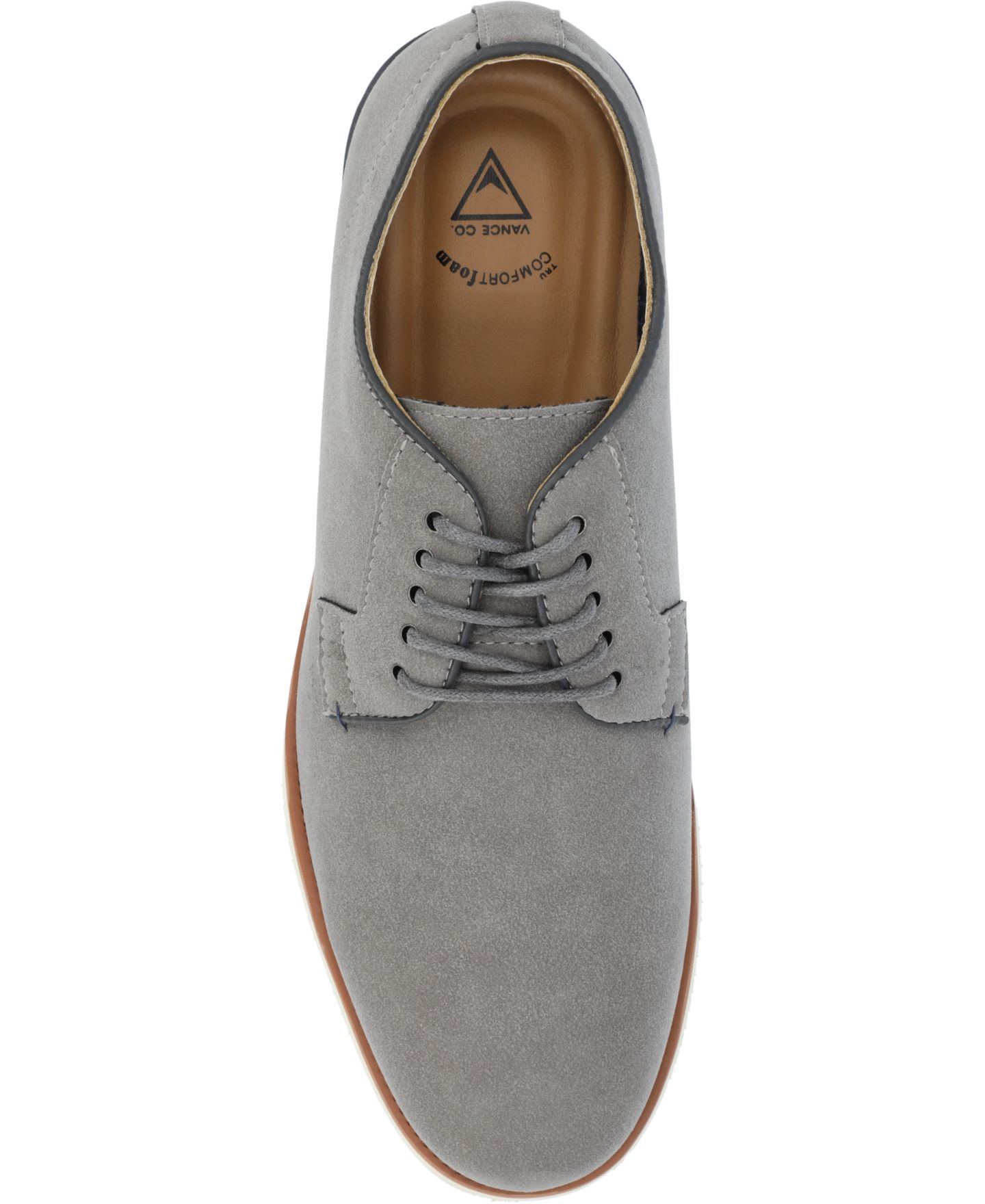 Обувь Vance Co. Men's Ingram Plain Toe Derby, цвет: Серый — фото 4