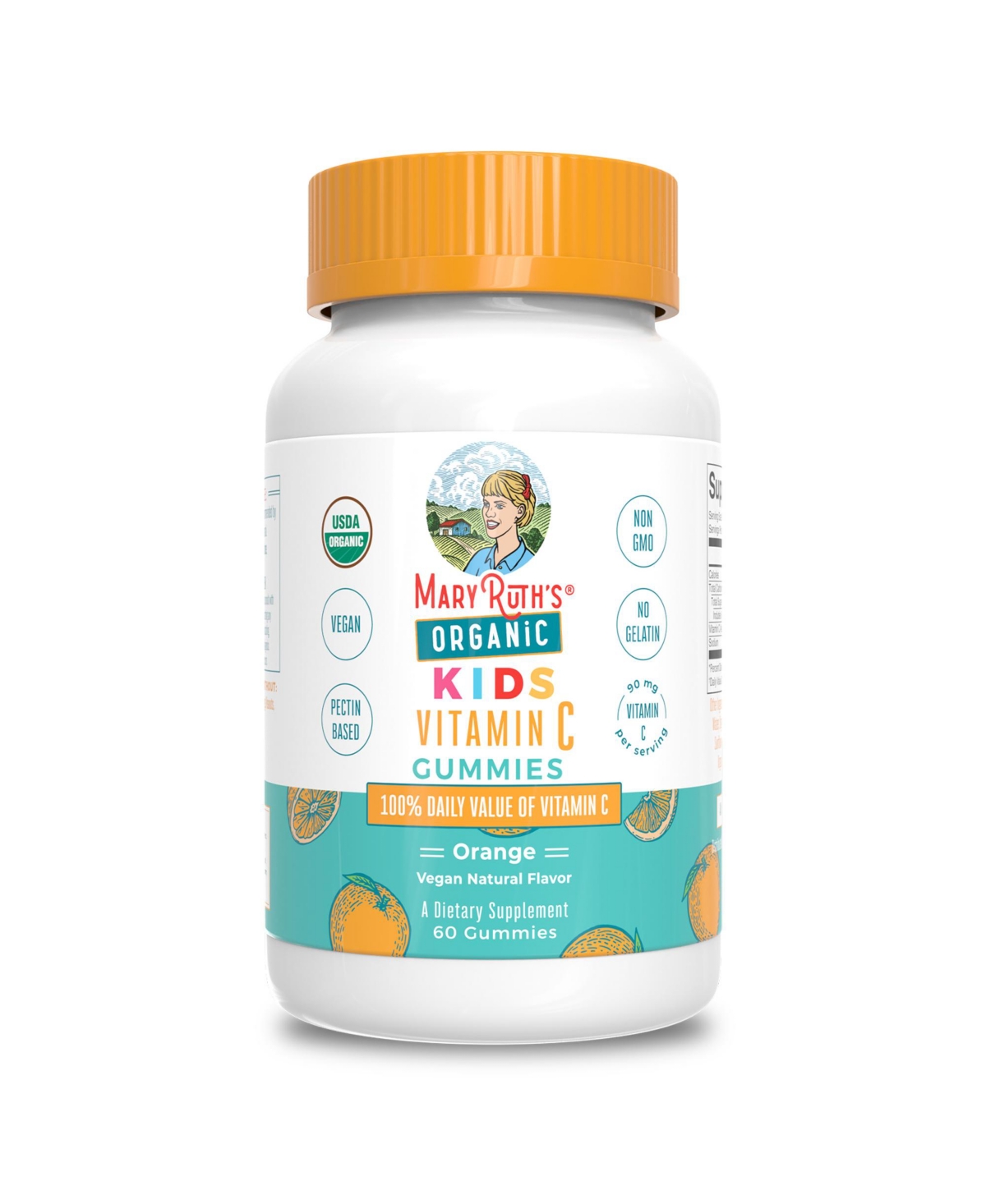MaryRuth s Vitamin C Gummies for Kids Orange 60 Count
