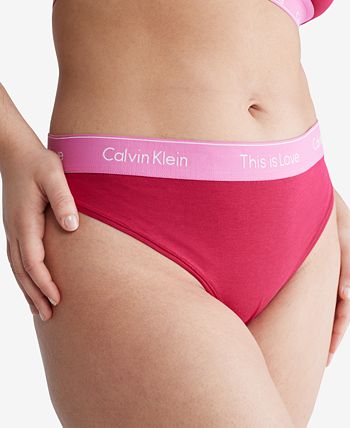 Calvin Klein Women's Pride This Is Love Tonal Bikini Underwear