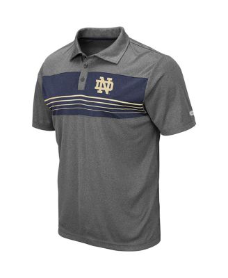 Men's Heathered Charcoal Notre Dame Fighting Irish Team Smithers Polo Shirt