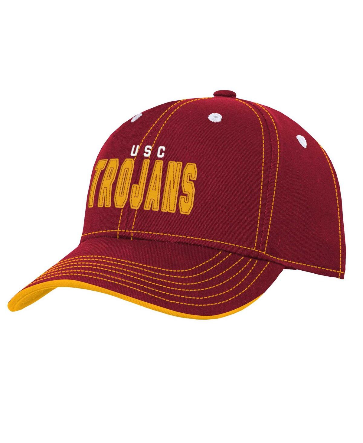 Outerstuff Big Boys Cardinal Usc Trojans Old School Slouch Adjustable Hat In Cardinal