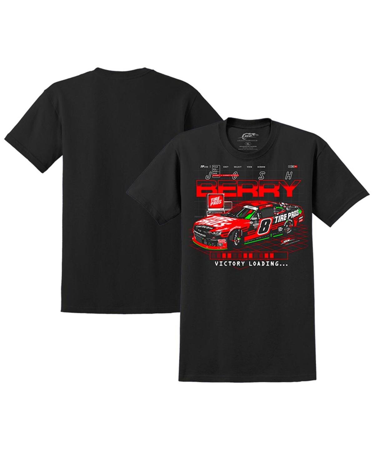 Jr Motorsports Official Team Apparel Men's  Black Josh Berry Tire Pros 1-spot Car T-shirt