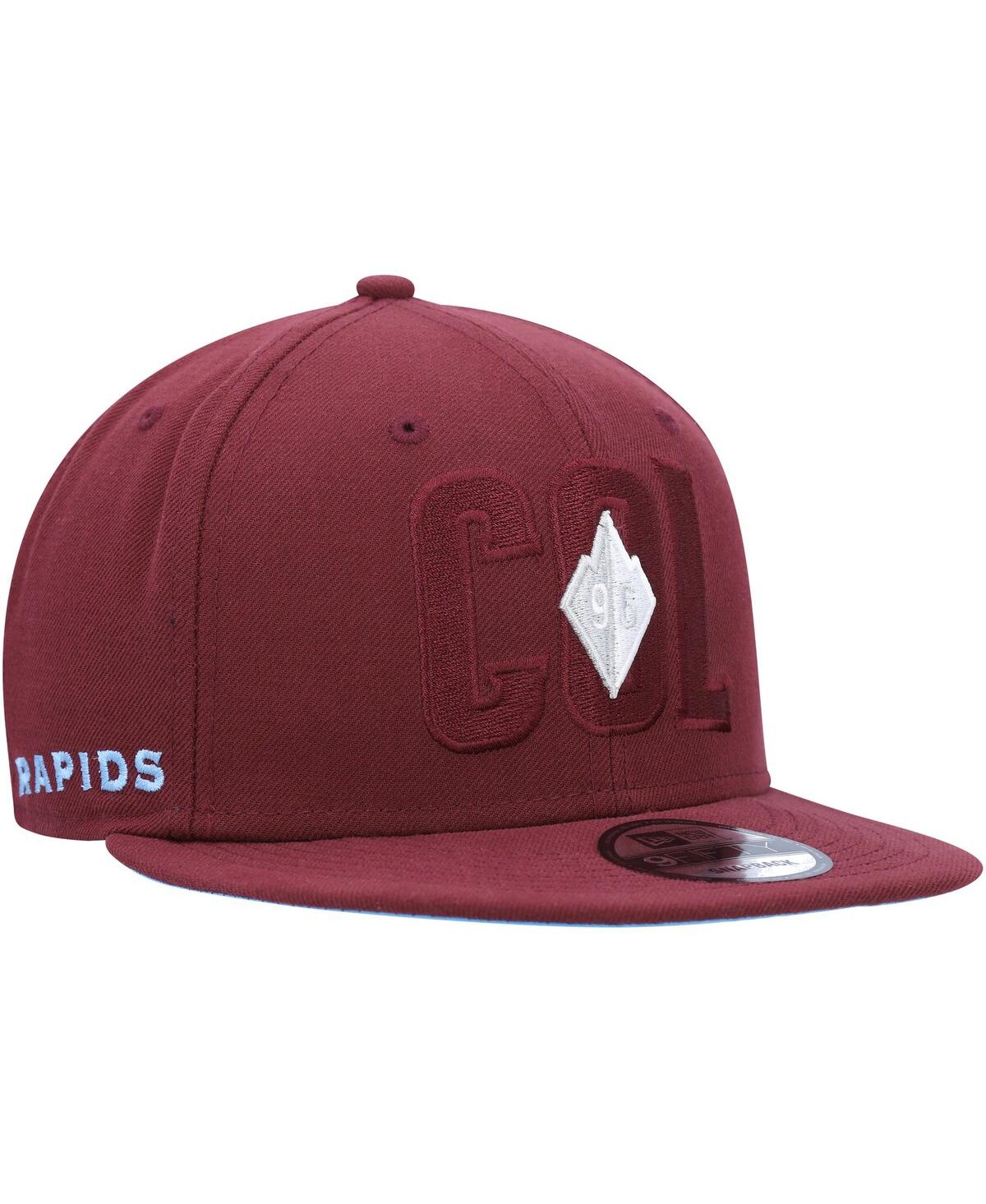 Shop New Era Men's  Burgundy Colorado Rapids Kick Off 9fifty Snapback Hat