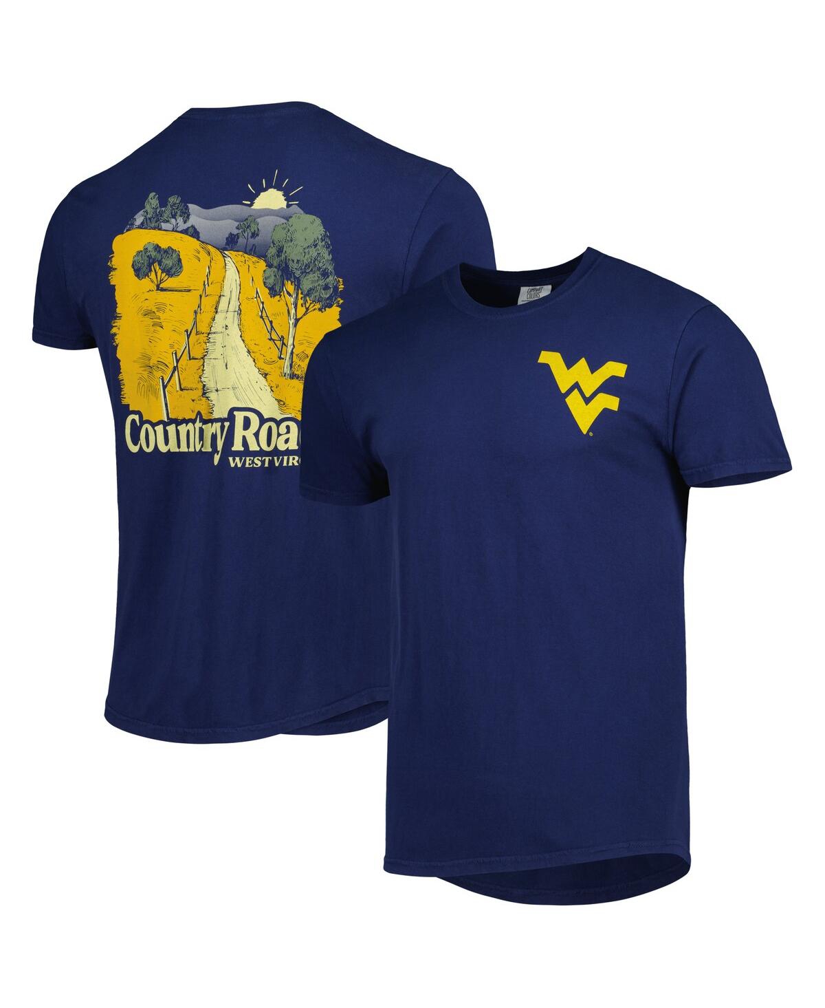 Shop Image One Men's Navy West Virginia Mountaineers Hyperlocal T-shirt